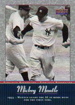 2001 Upper Deck - Pinstripe Exclusives Mickey Mantle #MM17 Mickey Mantle  Front